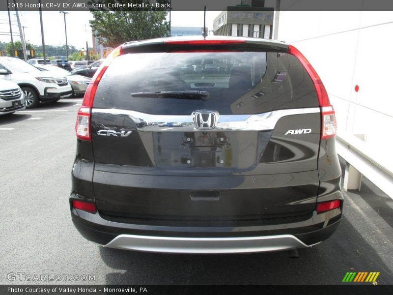 Kona Coffee Metallic / Black 2016 Honda CR-V EX AWD