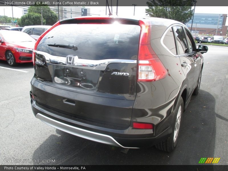 Kona Coffee Metallic / Black 2016 Honda CR-V EX AWD