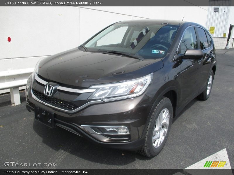 Kona Coffee Metallic / Black 2016 Honda CR-V EX AWD