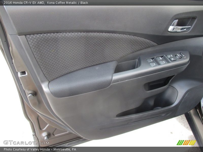 Kona Coffee Metallic / Black 2016 Honda CR-V EX AWD