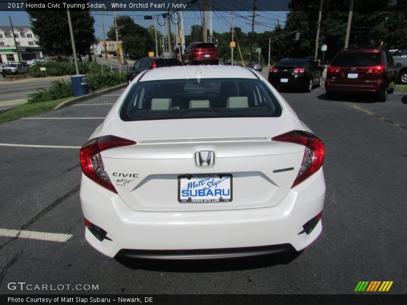 White Orchid Pearl / Ivory 2017 Honda Civic Touring Sedan