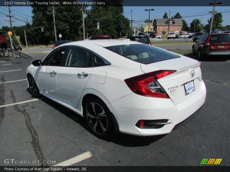White Orchid Pearl / Ivory 2017 Honda Civic Touring Sedan