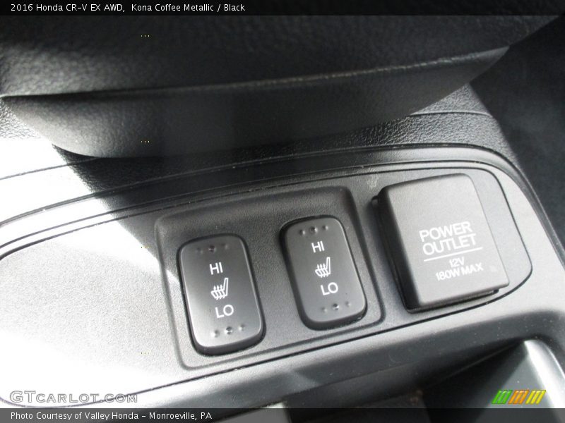 Kona Coffee Metallic / Black 2016 Honda CR-V EX AWD