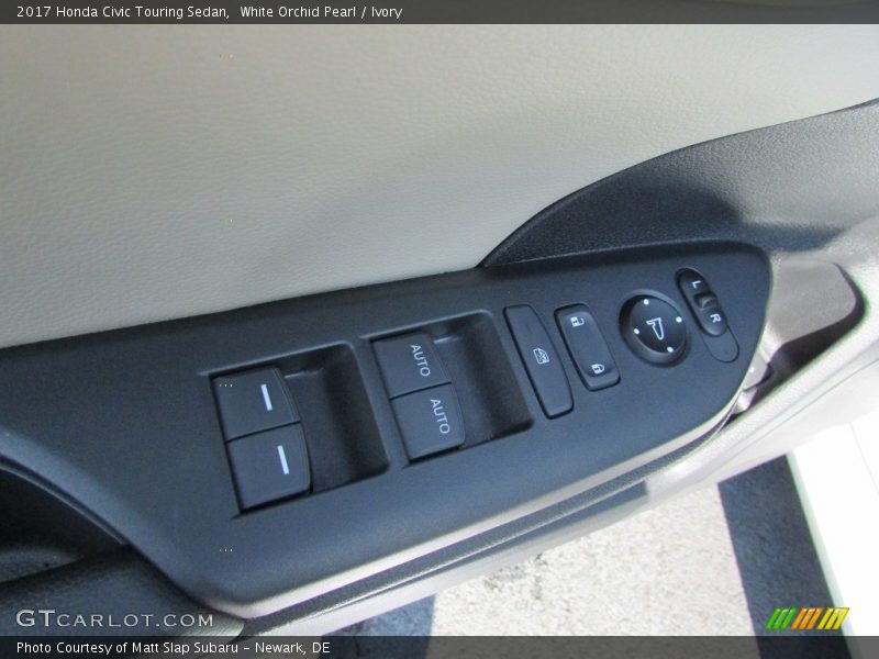 White Orchid Pearl / Ivory 2017 Honda Civic Touring Sedan