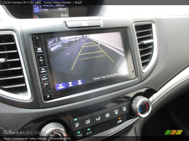 Kona Coffee Metallic / Black 2016 Honda CR-V EX AWD