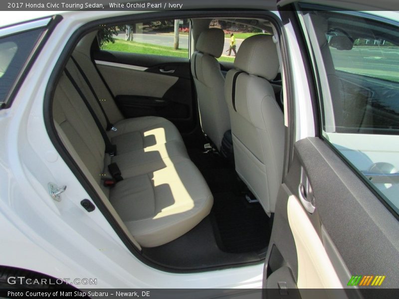 White Orchid Pearl / Ivory 2017 Honda Civic Touring Sedan