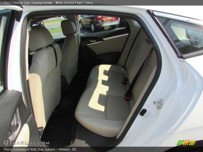 White Orchid Pearl / Ivory 2017 Honda Civic Touring Sedan