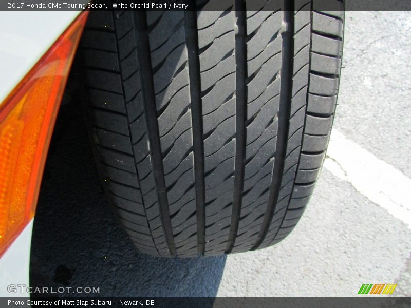 White Orchid Pearl / Ivory 2017 Honda Civic Touring Sedan