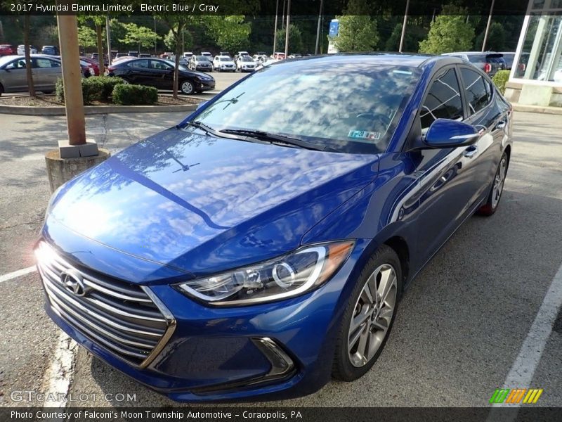 Electric Blue / Gray 2017 Hyundai Elantra Limited