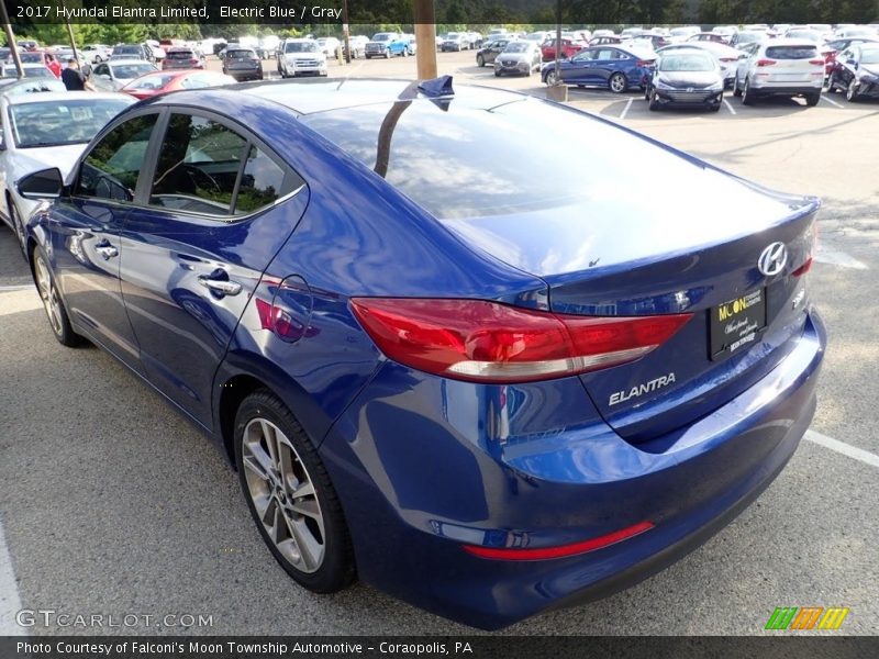Electric Blue / Gray 2017 Hyundai Elantra Limited