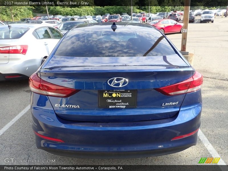 Electric Blue / Gray 2017 Hyundai Elantra Limited