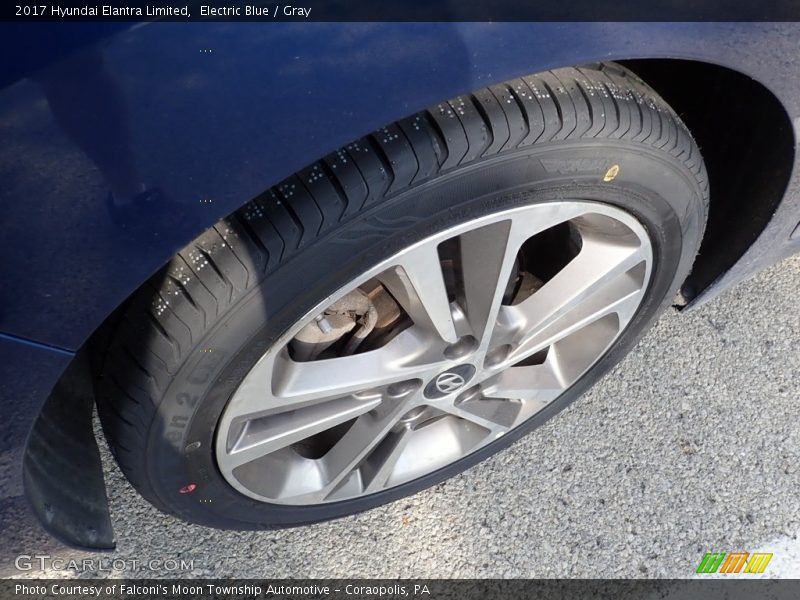 Electric Blue / Gray 2017 Hyundai Elantra Limited