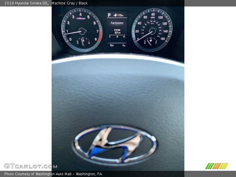 Machine Gray / Black 2019 Hyundai Sonata SEL