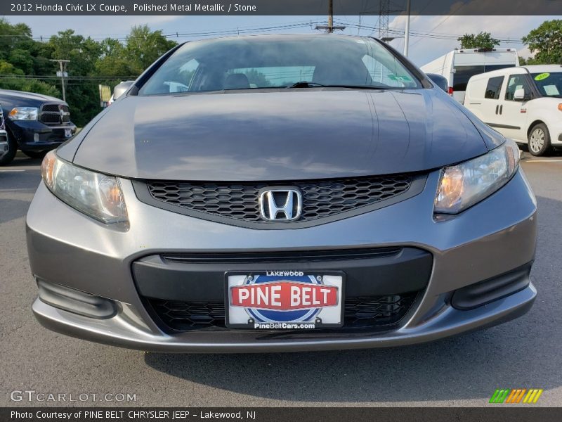 Polished Metal Metallic / Stone 2012 Honda Civic LX Coupe