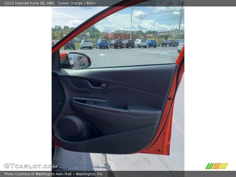 Sunset Orange / Black 2020 Hyundai Kona SEL AWD