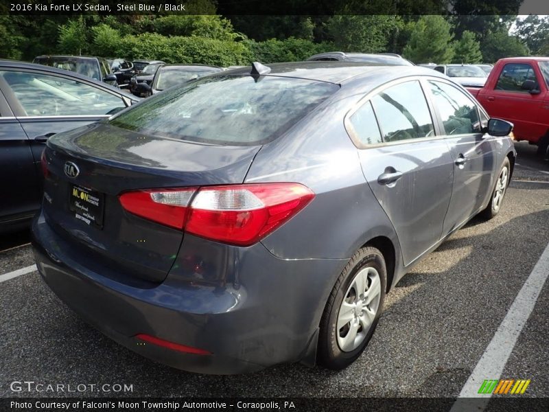 Steel Blue / Black 2016 Kia Forte LX Sedan