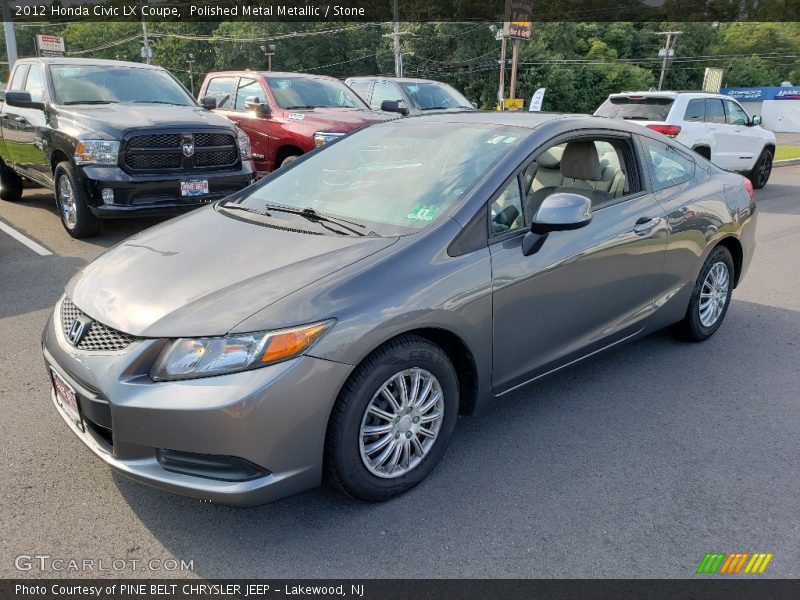 Polished Metal Metallic / Stone 2012 Honda Civic LX Coupe