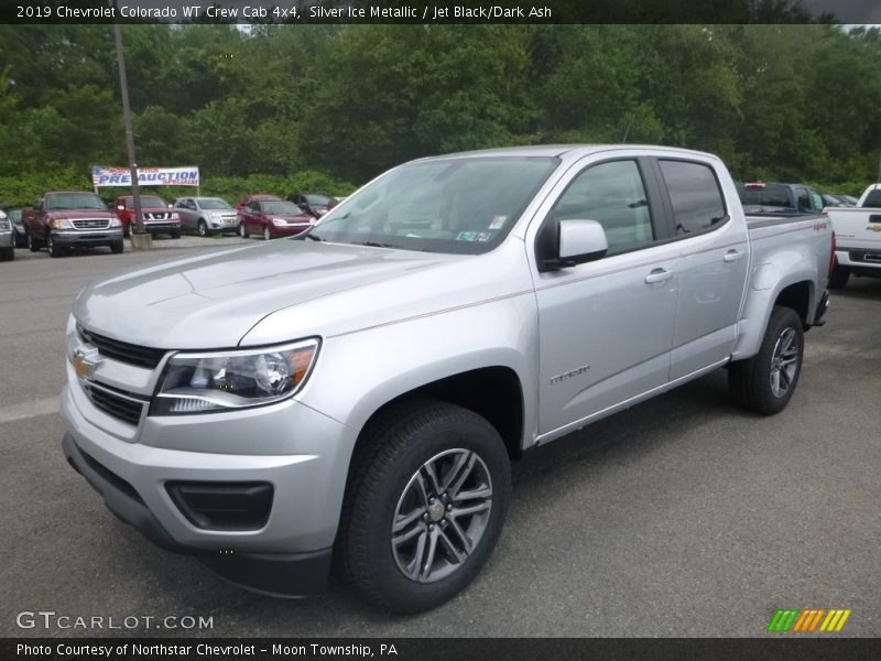 Silver Ice Metallic / Jet Black/Dark Ash 2019 Chevrolet Colorado WT Crew Cab 4x4