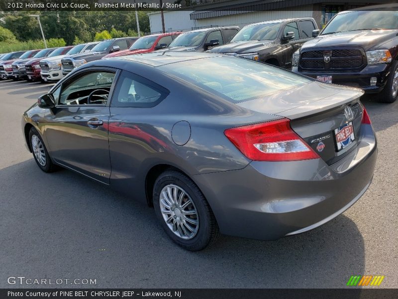 Polished Metal Metallic / Stone 2012 Honda Civic LX Coupe