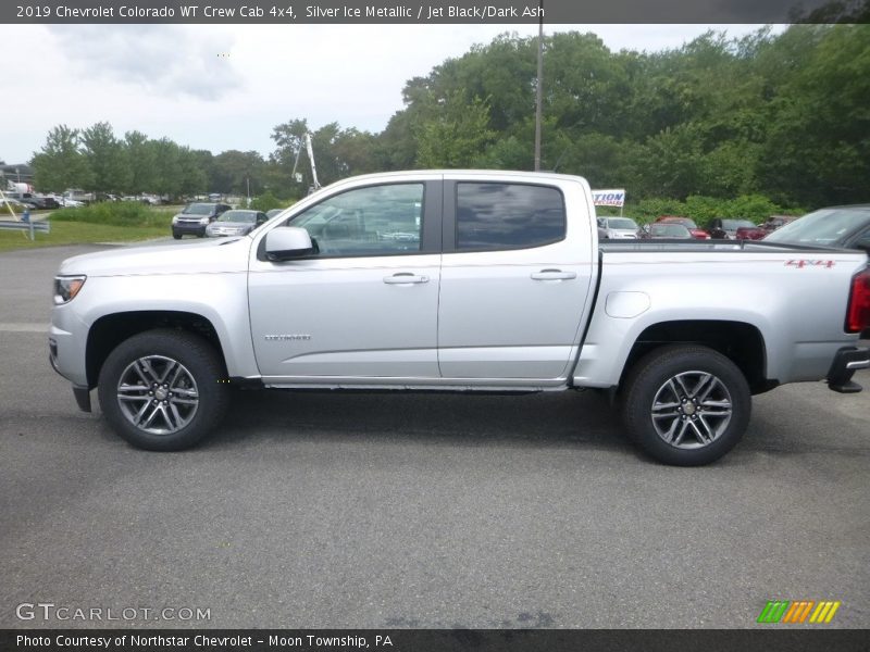 Silver Ice Metallic / Jet Black/Dark Ash 2019 Chevrolet Colorado WT Crew Cab 4x4