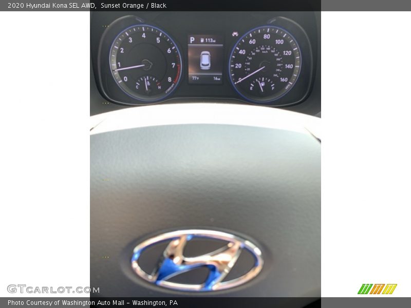 Sunset Orange / Black 2020 Hyundai Kona SEL AWD