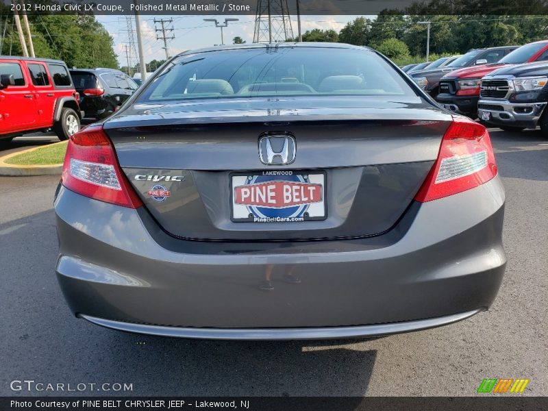 Polished Metal Metallic / Stone 2012 Honda Civic LX Coupe