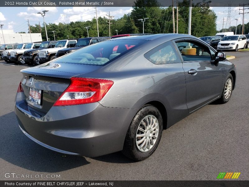 Polished Metal Metallic / Stone 2012 Honda Civic LX Coupe