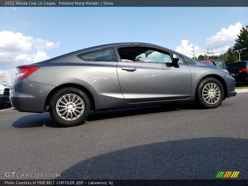 Polished Metal Metallic / Stone 2012 Honda Civic LX Coupe