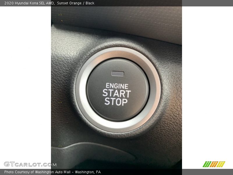 Sunset Orange / Black 2020 Hyundai Kona SEL AWD