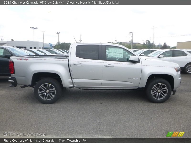 Silver Ice Metallic / Jet Black/Dark Ash 2019 Chevrolet Colorado WT Crew Cab 4x4