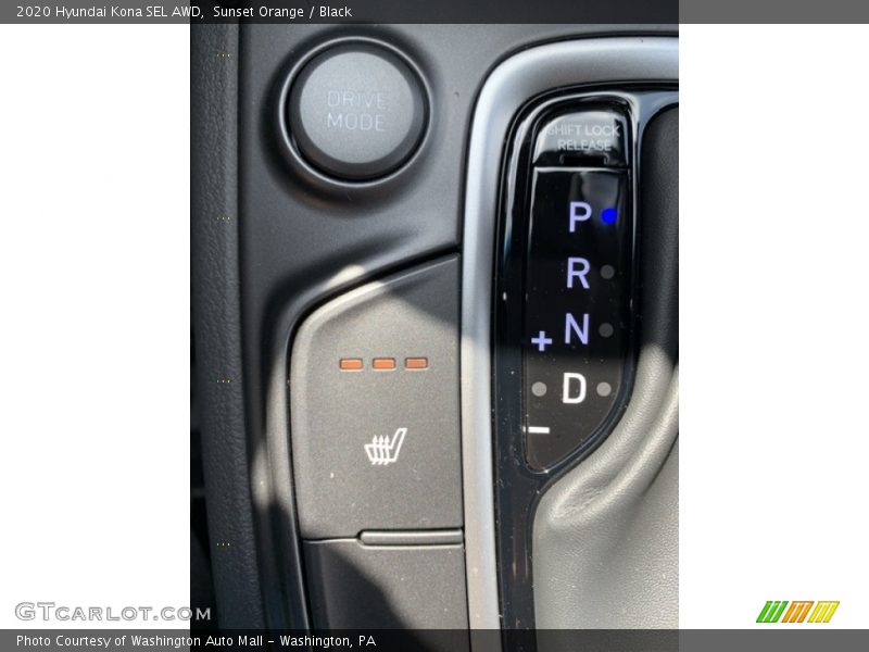 Sunset Orange / Black 2020 Hyundai Kona SEL AWD