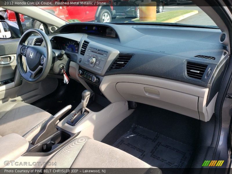 Polished Metal Metallic / Stone 2012 Honda Civic LX Coupe