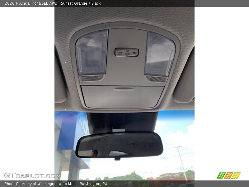 Sunset Orange / Black 2020 Hyundai Kona SEL AWD