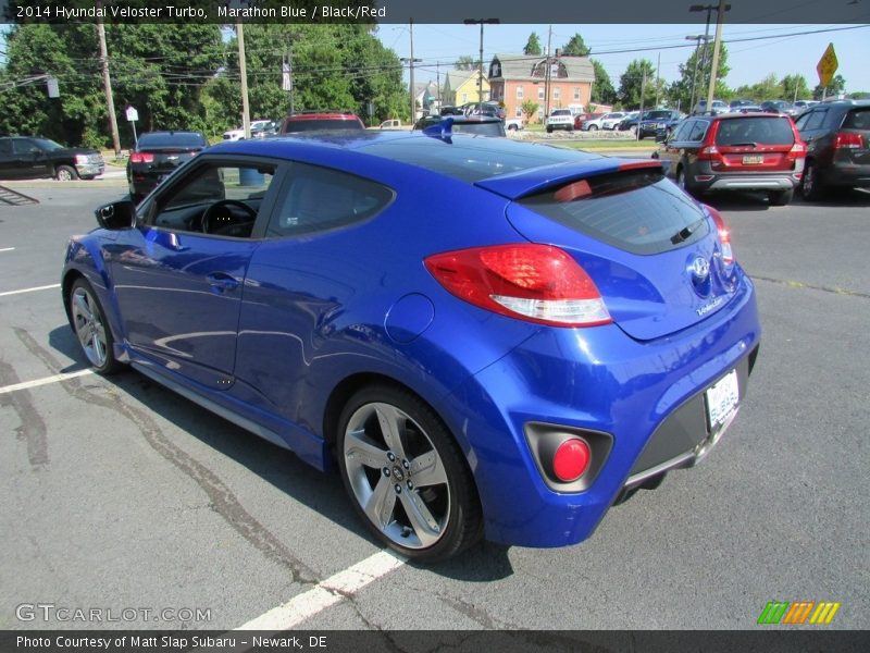 Marathon Blue / Black/Red 2014 Hyundai Veloster Turbo