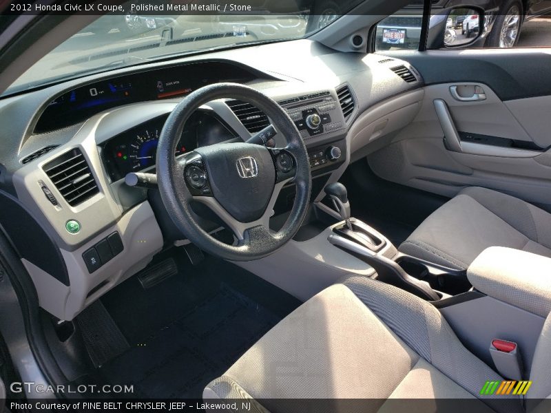 Polished Metal Metallic / Stone 2012 Honda Civic LX Coupe