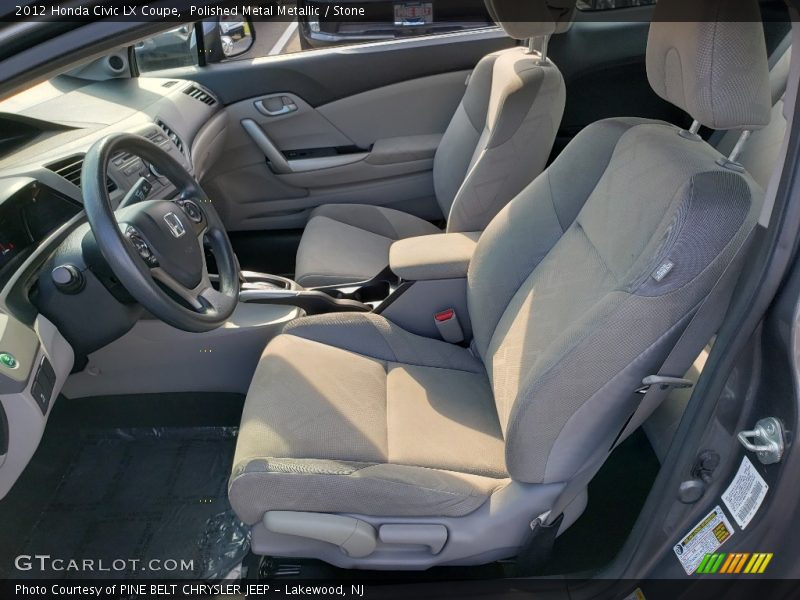 Polished Metal Metallic / Stone 2012 Honda Civic LX Coupe