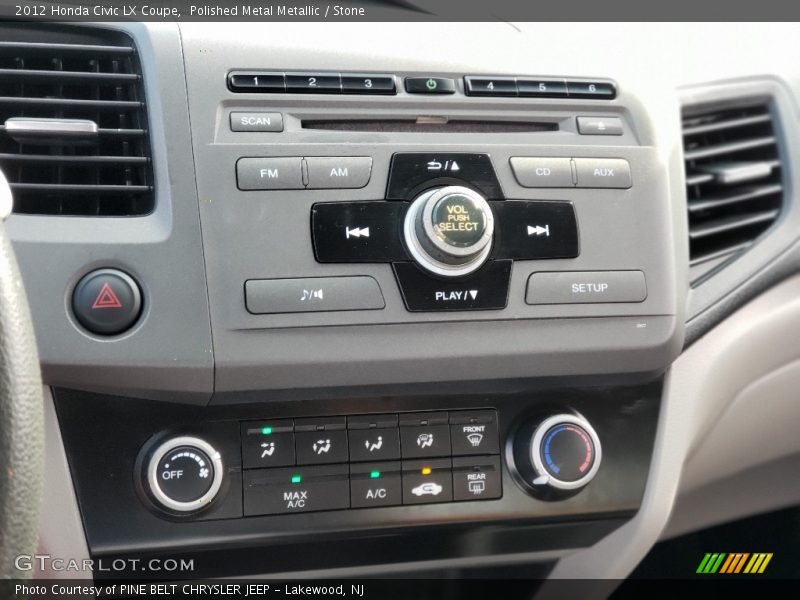 Polished Metal Metallic / Stone 2012 Honda Civic LX Coupe