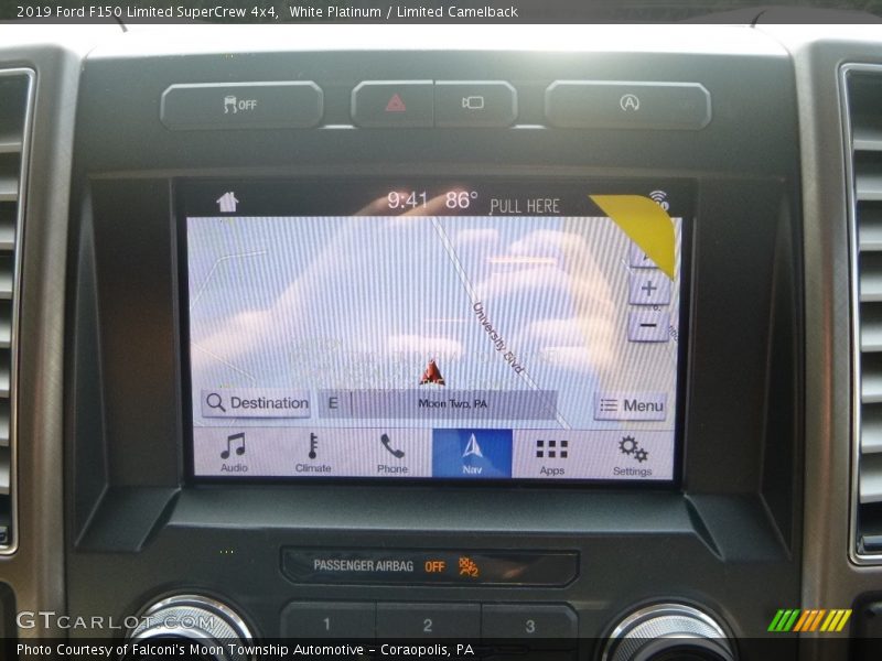 Navigation of 2019 F150 Limited SuperCrew 4x4