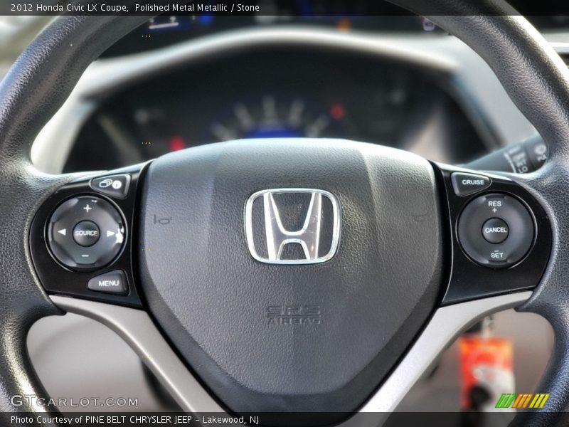 Polished Metal Metallic / Stone 2012 Honda Civic LX Coupe