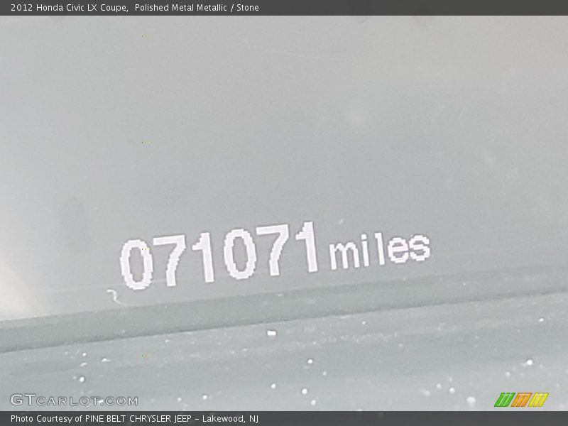 Polished Metal Metallic / Stone 2012 Honda Civic LX Coupe