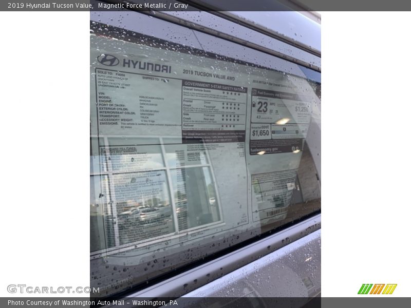 Magnetic Force Metallic / Gray 2019 Hyundai Tucson Value