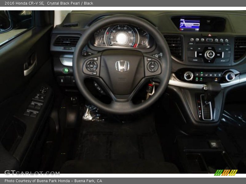 Crystal Black Pearl / Black 2016 Honda CR-V SE