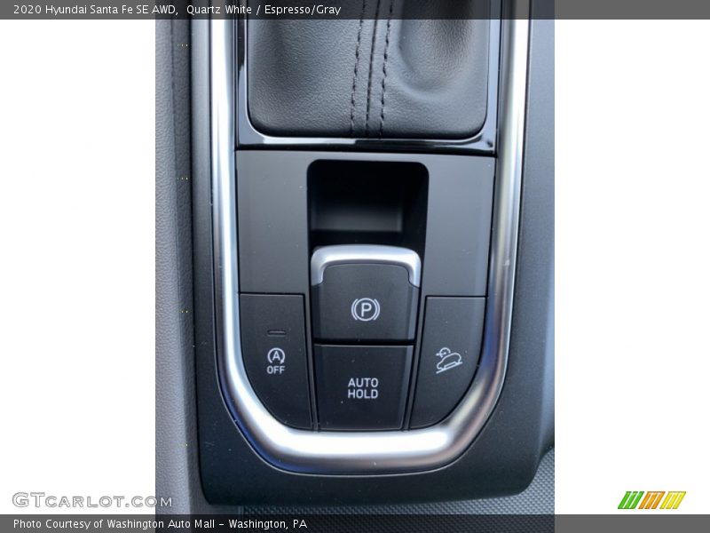 Quartz White / Espresso/Gray 2020 Hyundai Santa Fe SE AWD