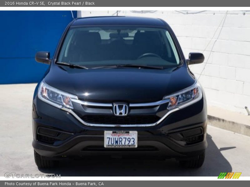 Crystal Black Pearl / Black 2016 Honda CR-V SE