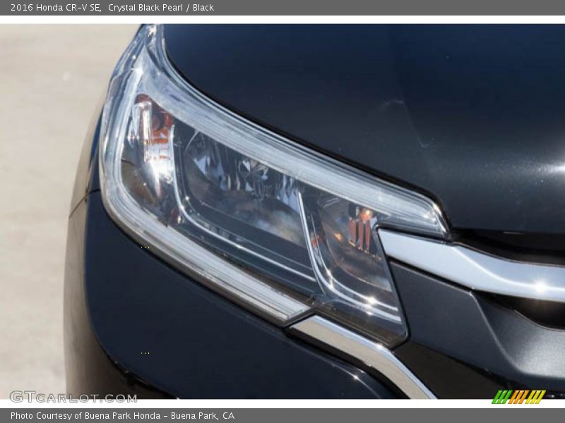 Crystal Black Pearl / Black 2016 Honda CR-V SE