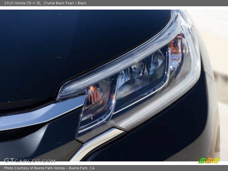 Crystal Black Pearl / Black 2016 Honda CR-V SE