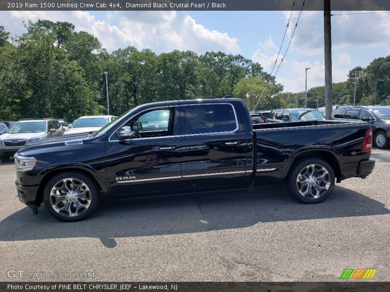 Diamond Black Crystal Pearl / Black 2019 Ram 1500 Limited Crew Cab 4x4