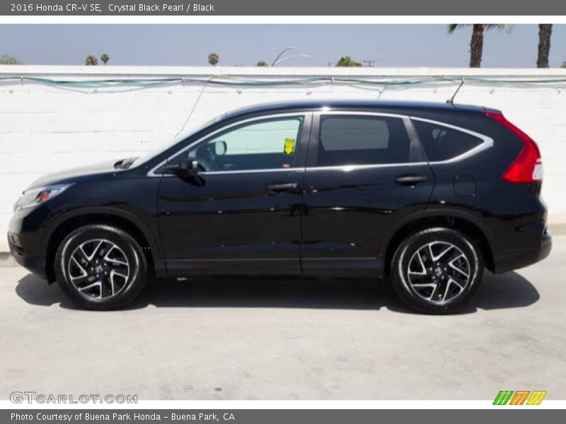 Crystal Black Pearl / Black 2016 Honda CR-V SE