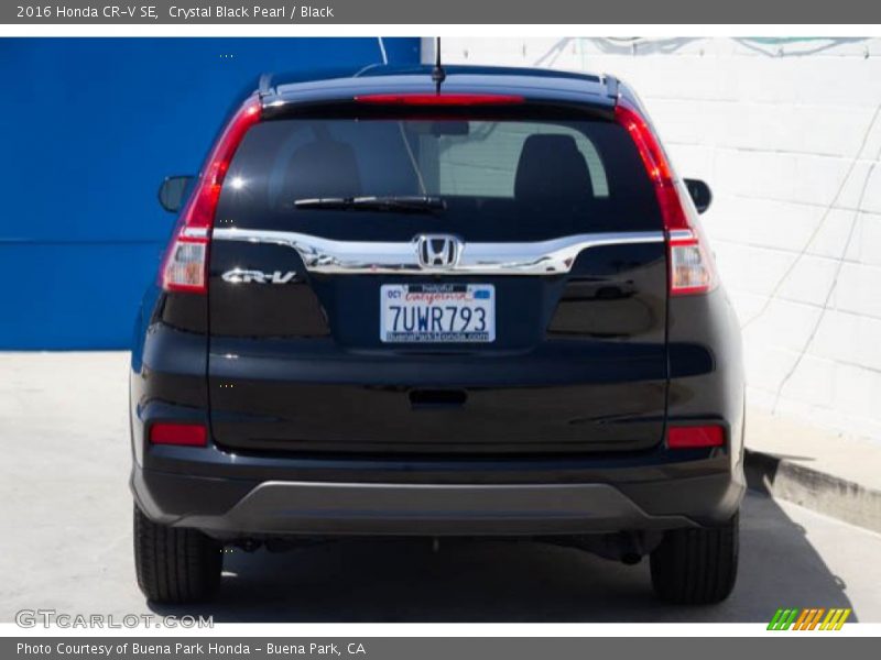 Crystal Black Pearl / Black 2016 Honda CR-V SE