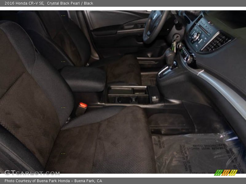 Crystal Black Pearl / Black 2016 Honda CR-V SE